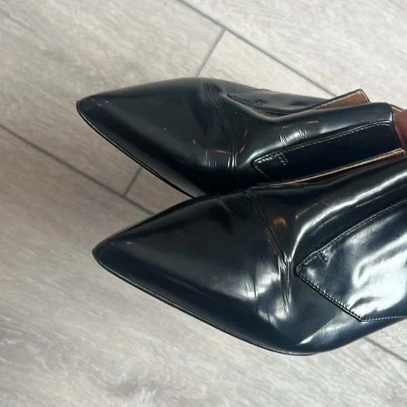3.1 Phillip Lim black patent leather pointy toe slip on Italian Oxford shoe 8 - Picture 11 of 12